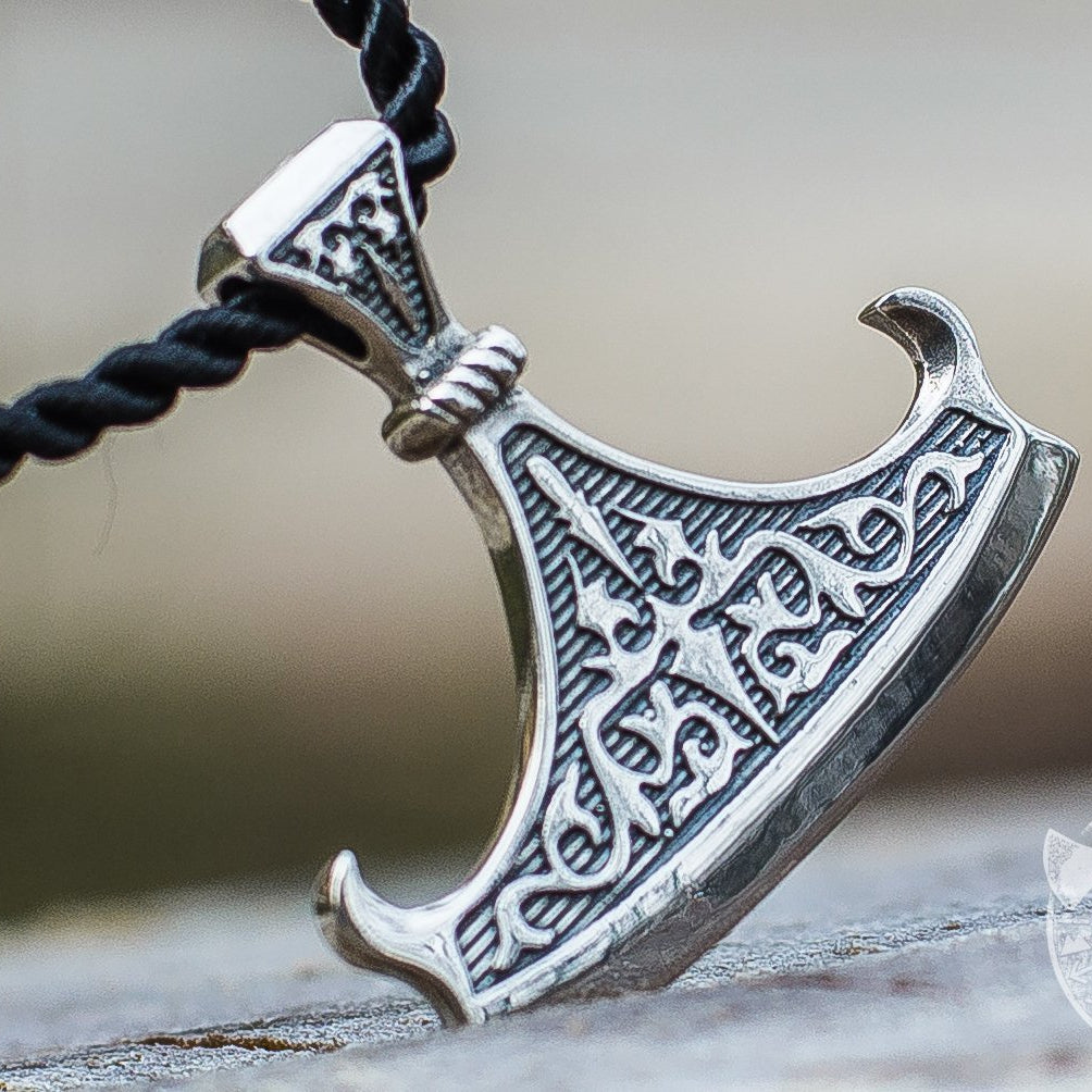 Perun Axe Blade 925 Sterling Silver Pendant - VikingsBrand