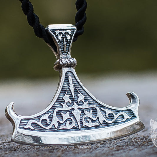 Perun Axe Blade 925 Sterling Silver Pendant - VikingsBrand