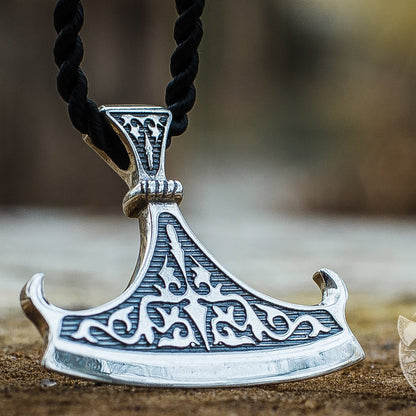 Perun Axe Blade 925 Sterling Silver Pendant - VikingsBrand