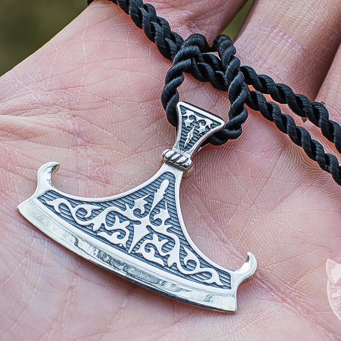 Perun Axe Blade 925 Sterling Silver Pendant - VikingsBrand