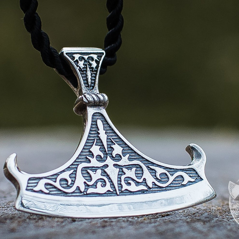 Perun Axe Blade 925 Sterling Silver Pendant - VikingsBrand