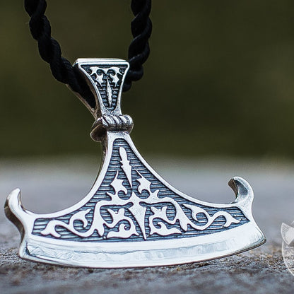 Perun Axe Blade 925 Sterling Silver Pendant - VikingsBrand