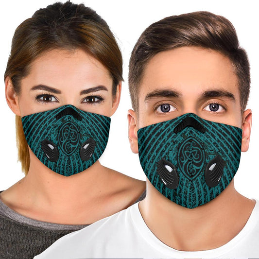 Premium Norse Face Mask Cover - Green