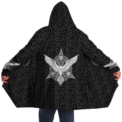 Premium Viking Runic Cloak Black