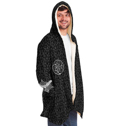 Premium Viking Runic Cloak Black