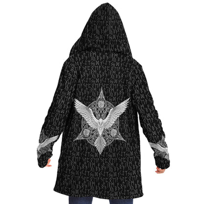 Premium Viking Runic Cloak Black