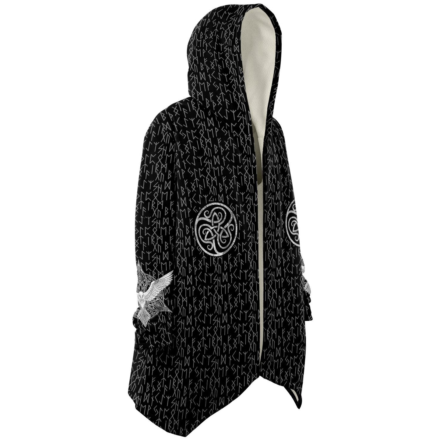 Premium Viking Runic Cloak Black