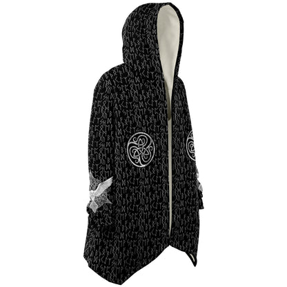 Premium Viking Runic Cloak Black