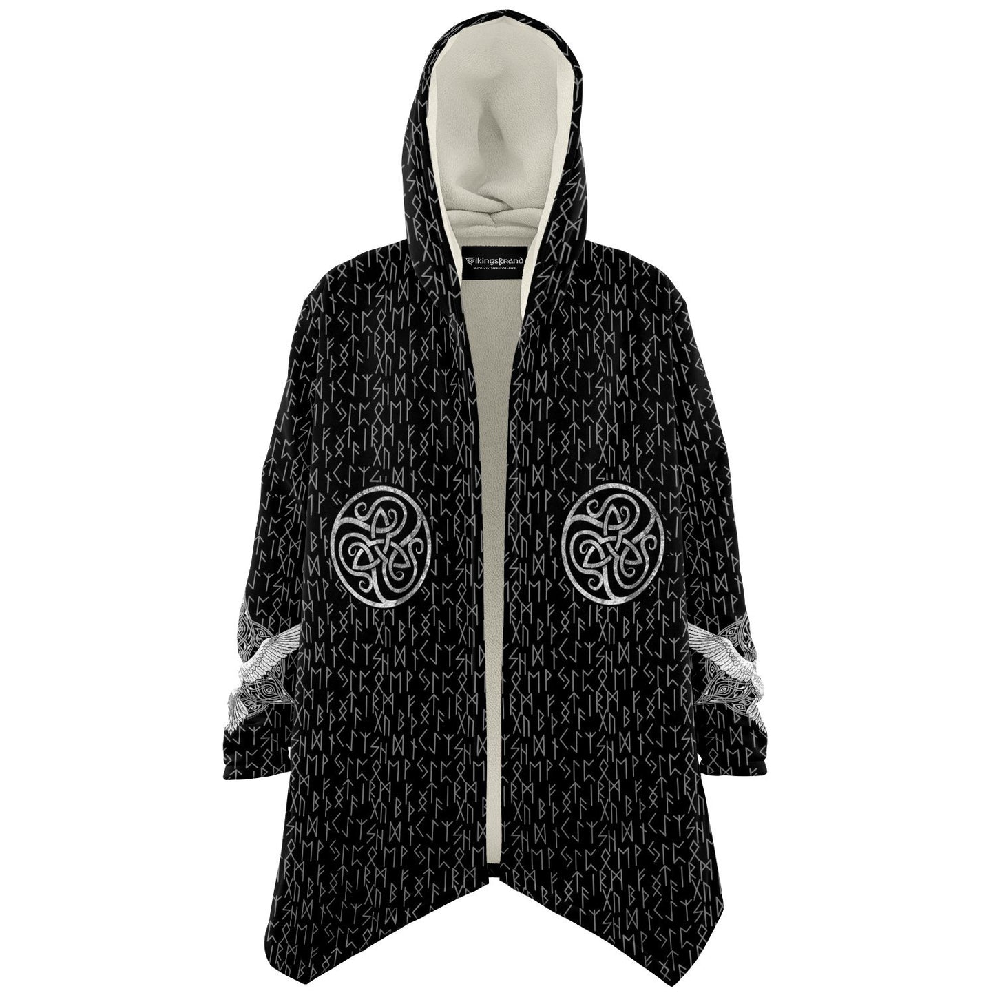Premium Viking Runic Cloak Black