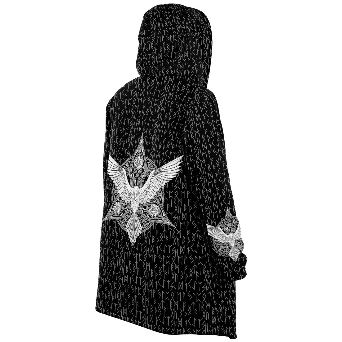 Premium Viking Runic Cloak Black