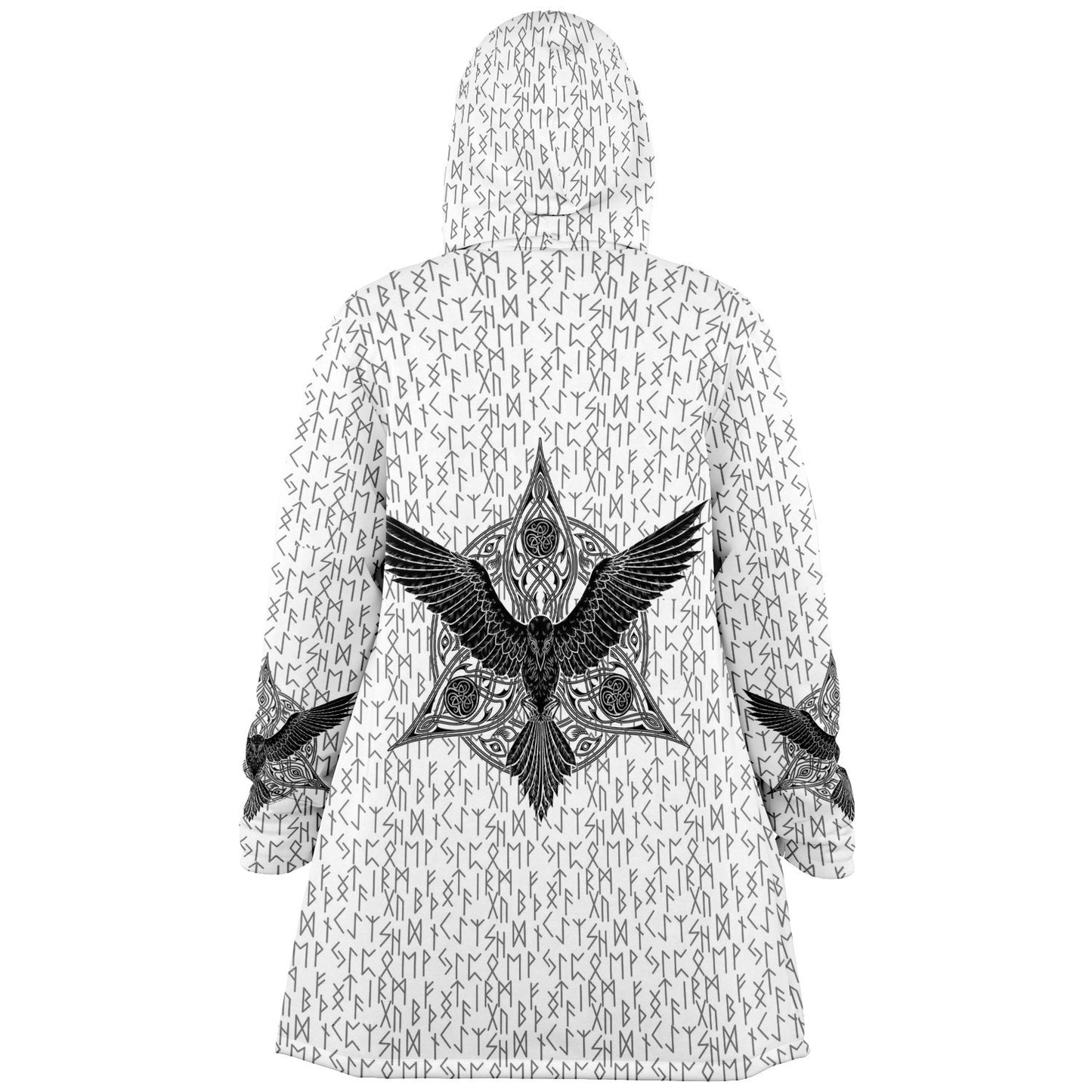 Premium Viking Runic Cloak White