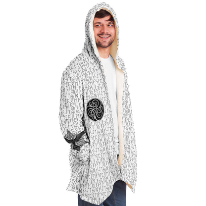 Premium Viking Runic Cloak White