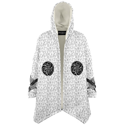 Premium Viking Runic Cloak White