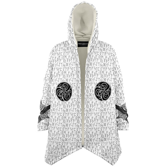 Premium Viking Runic Cloak White