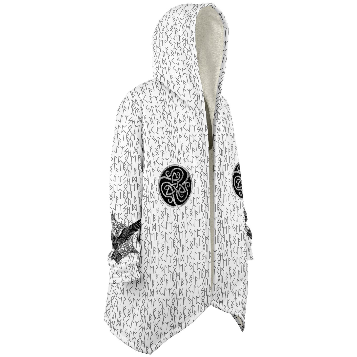 Premium Viking Runic Cloak White