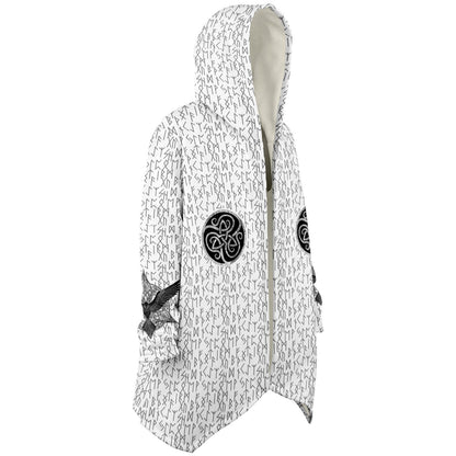 Premium Viking Runic Cloak White