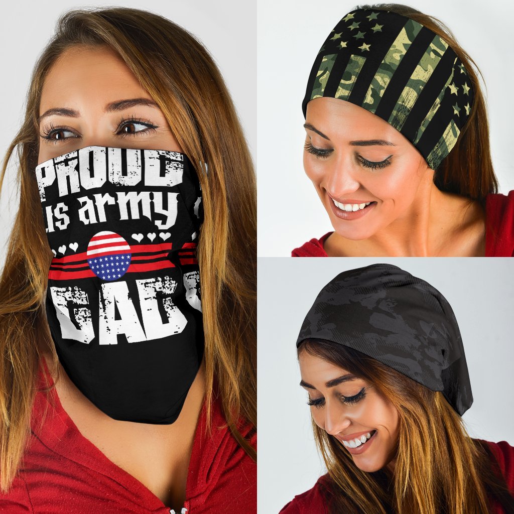 Proud US Army Dad Neck Gaiter | Face Shield
