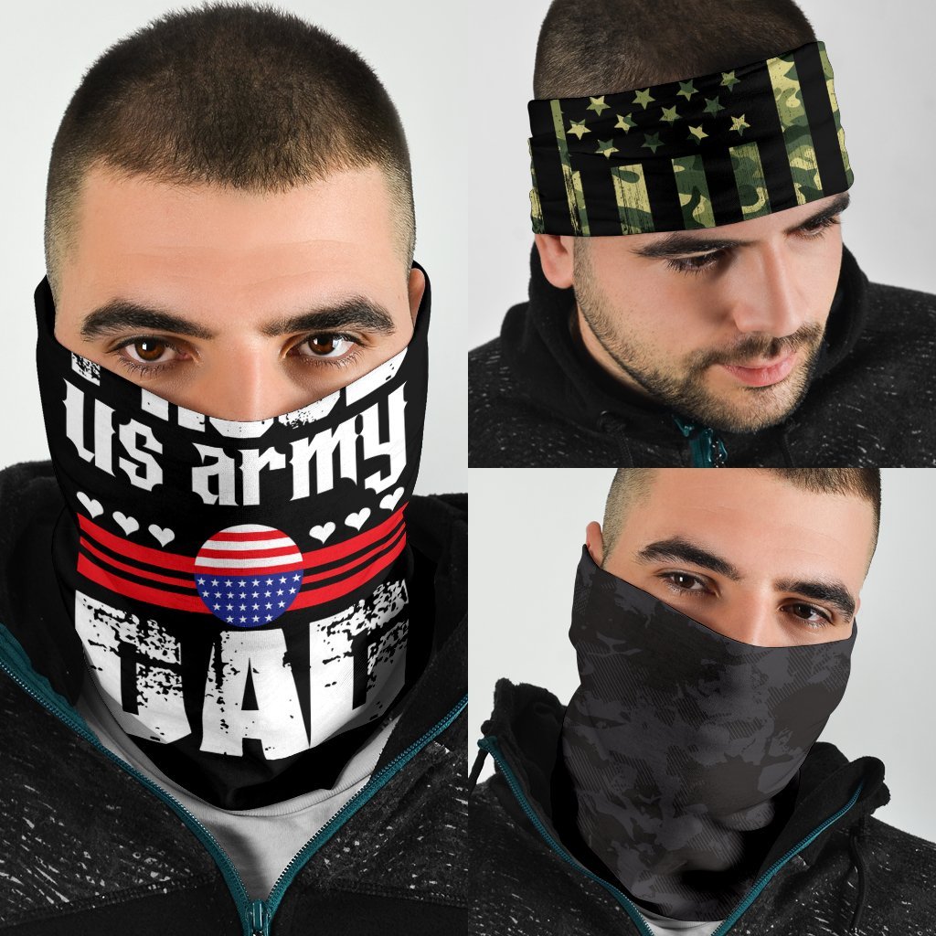 Proud US Army Dad Neck Gaiter | Face Shield
