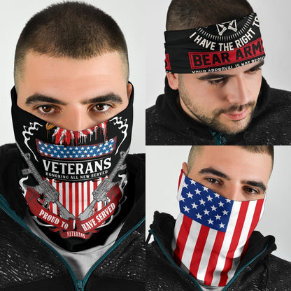 Proud Veteran Neck Gaiter | Face Shield