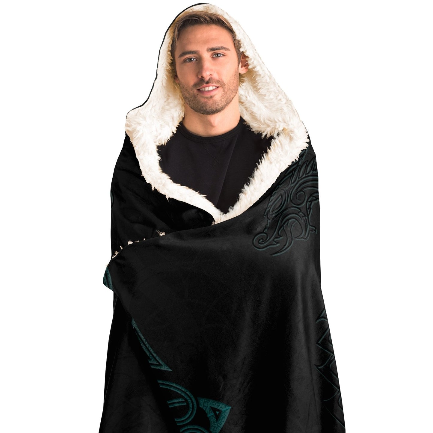 Ragnar Head Hooded Blanket