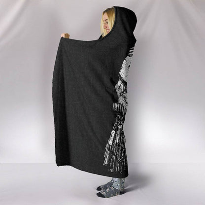 Ragnar's Head Hooded Blanket - VikingsBrand