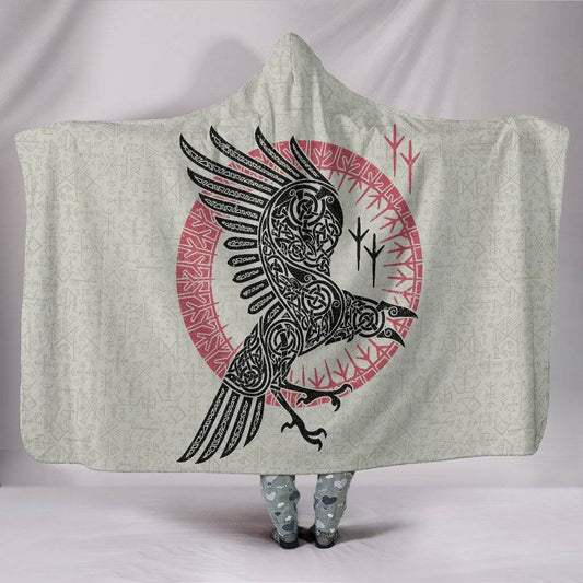 Ragnar's Raven Hooded Blanket - VikingsBrand