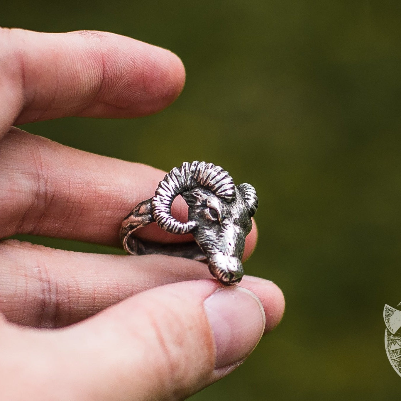 Ram 925 Sterling Silver Viking Ring - VikingsBrand