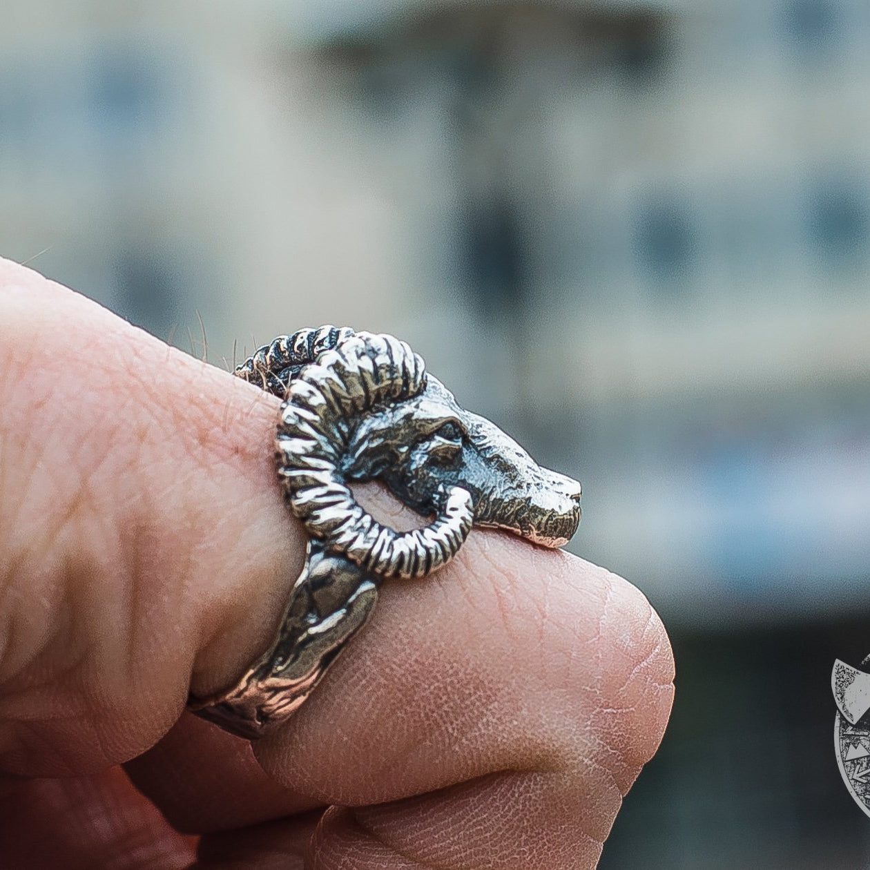 Ram 925 Sterling Silver Viking Ring - VikingsBrand