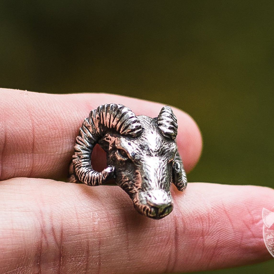 Ram 925 Sterling Silver Viking Ring - VikingsBrand