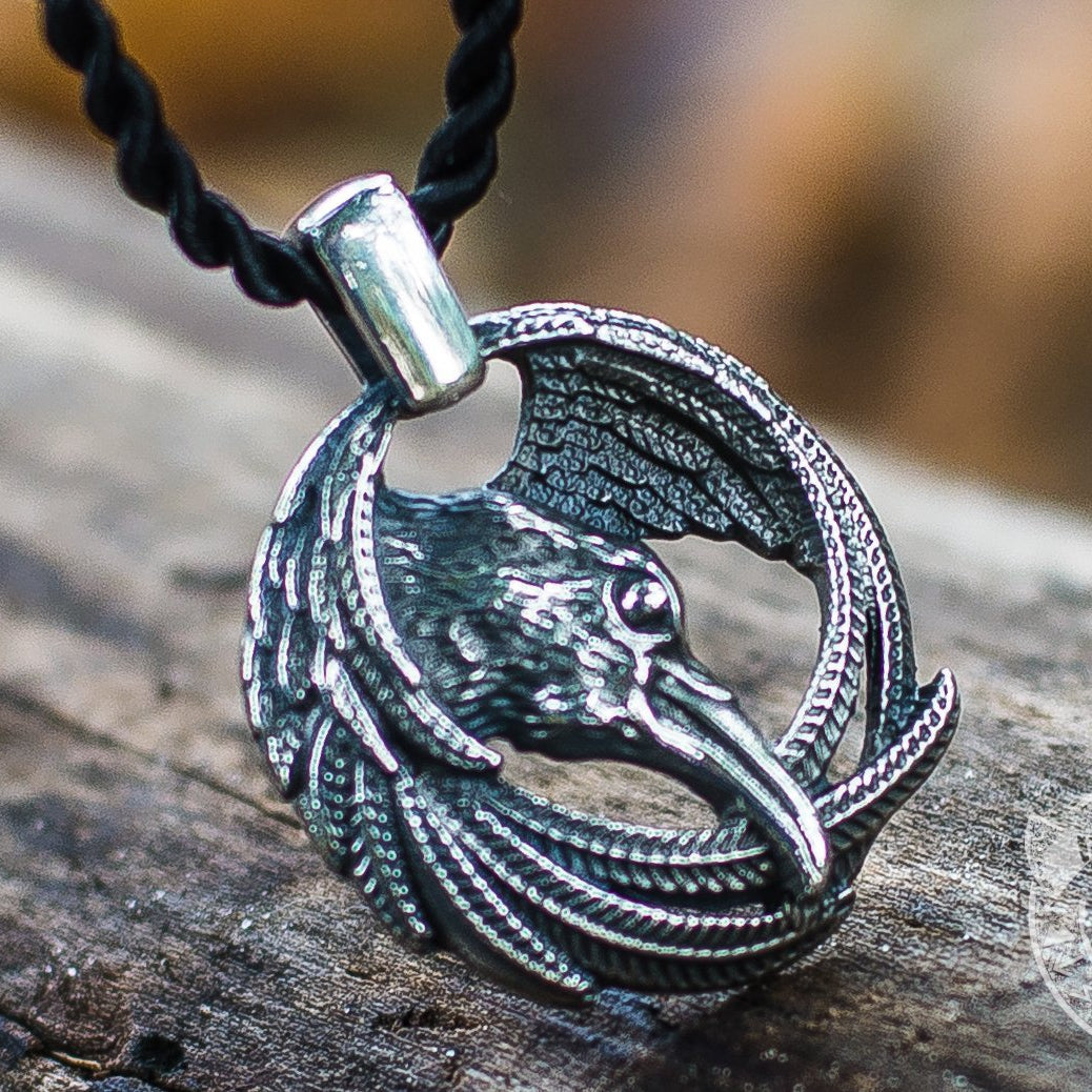 Raven  925 Sterling Silver Pendant - VikingsBrand