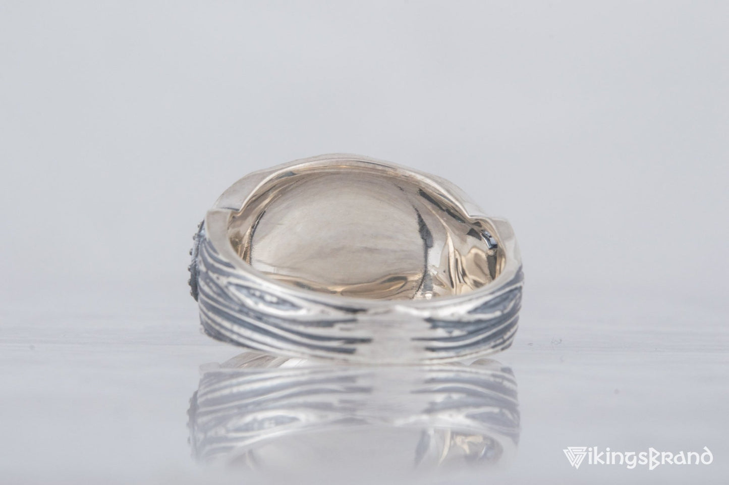 Raven Viking Symbol Ring Sterling Silver Handmade Viking Jewelry