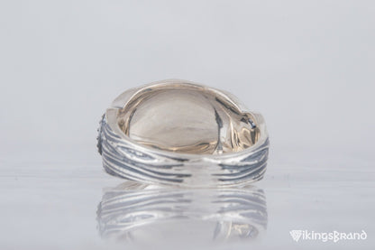 Raven Viking Symbol Ring Sterling Silver Handmade Viking Jewelry