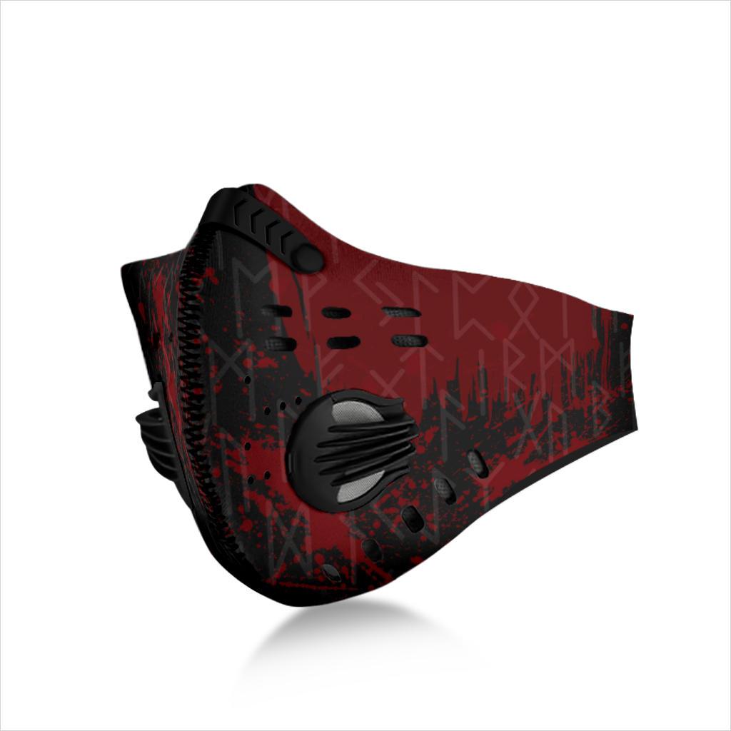 Red Runes Premium Face Mask Cover