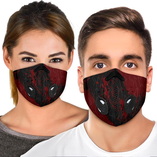 Red Runes Premium Face Mask Cover