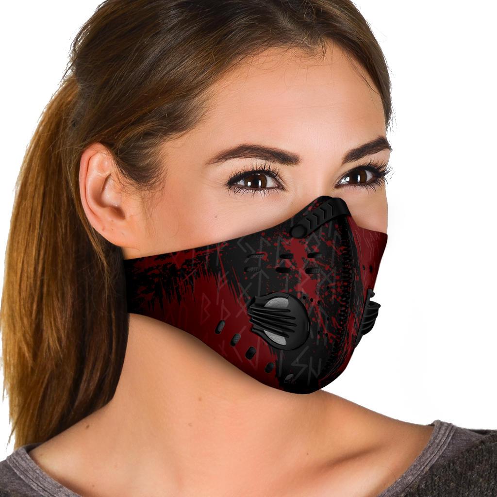 Red Runes Premium Face Mask Cover