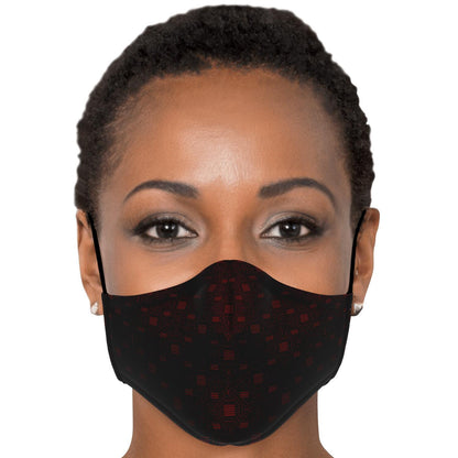 Red Viking Face Mask Cover