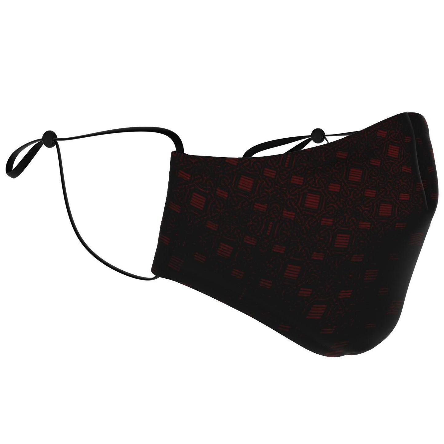 Red Viking Face Mask Cover