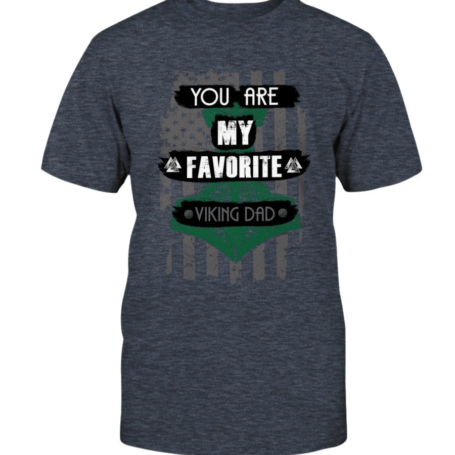 Favorite Viking Dad Premium T-Shirt - Green USA