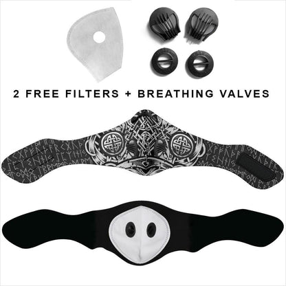 Runes Pattern Premium Face Mask Cover