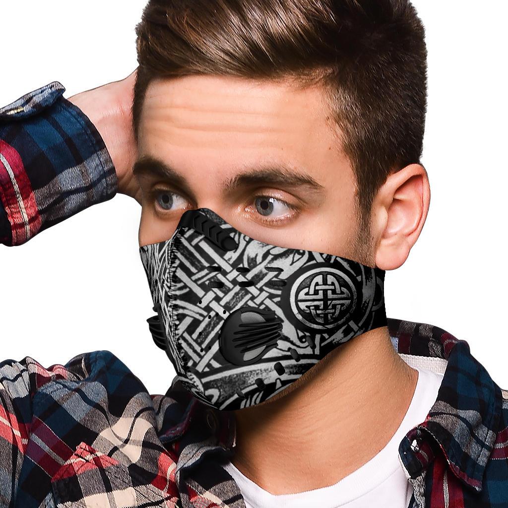 Runes Pattern Premium Face Mask Cover