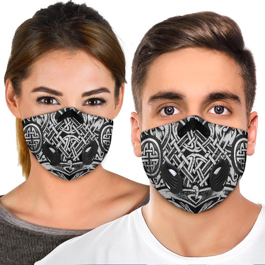 Runes Pattern Premium Face Mask Cover