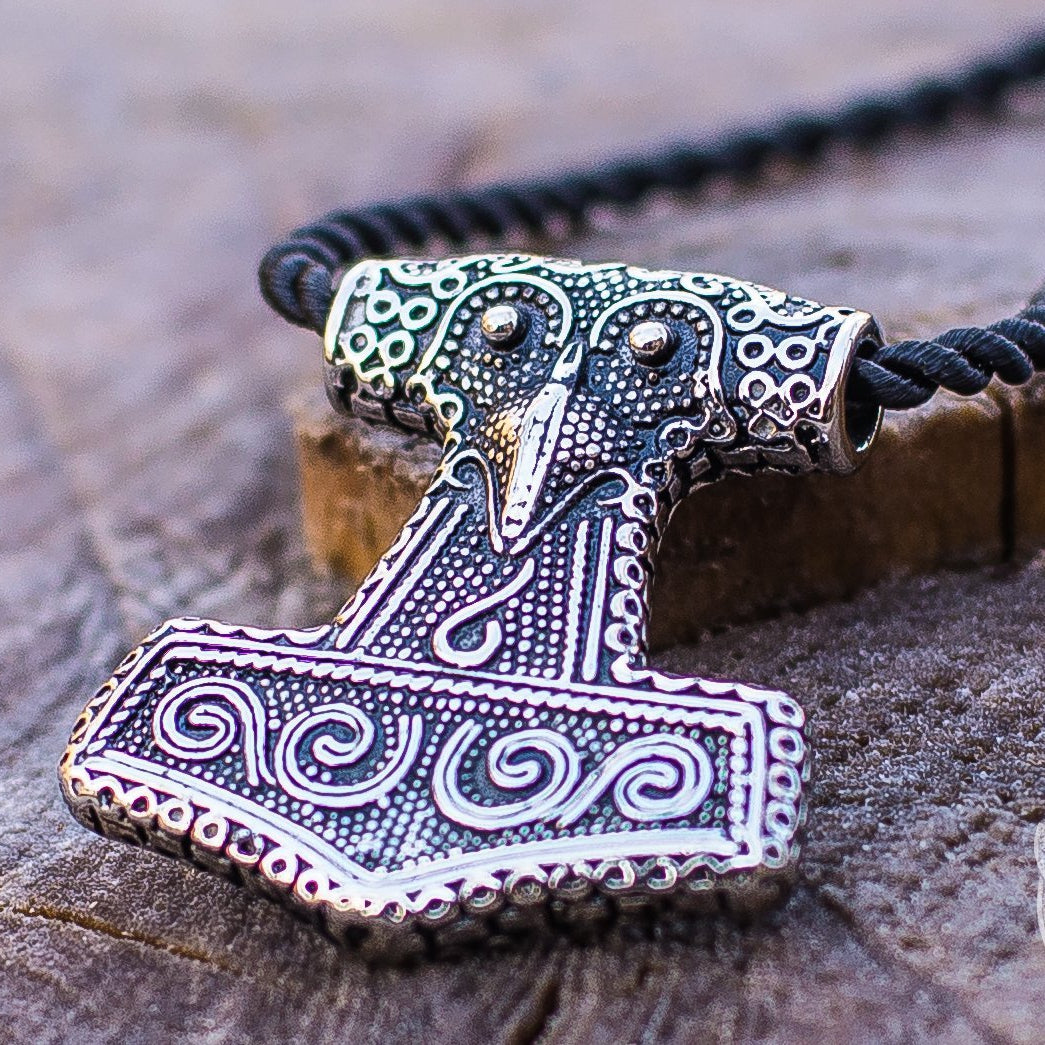 Scania Island Style Thor's Hammer 925 Sterling Silver Pendant - VikingsBrand