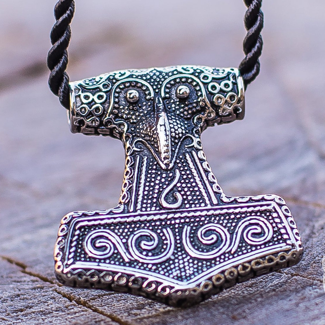 Scania Island Style Thor's Hammer 925 Sterling Silver Pendant - VikingsBrand
