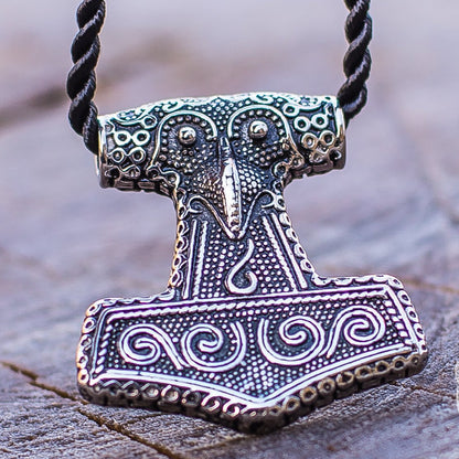 Scania Island Style Thor's Hammer 925 Sterling Silver Pendant - VikingsBrand