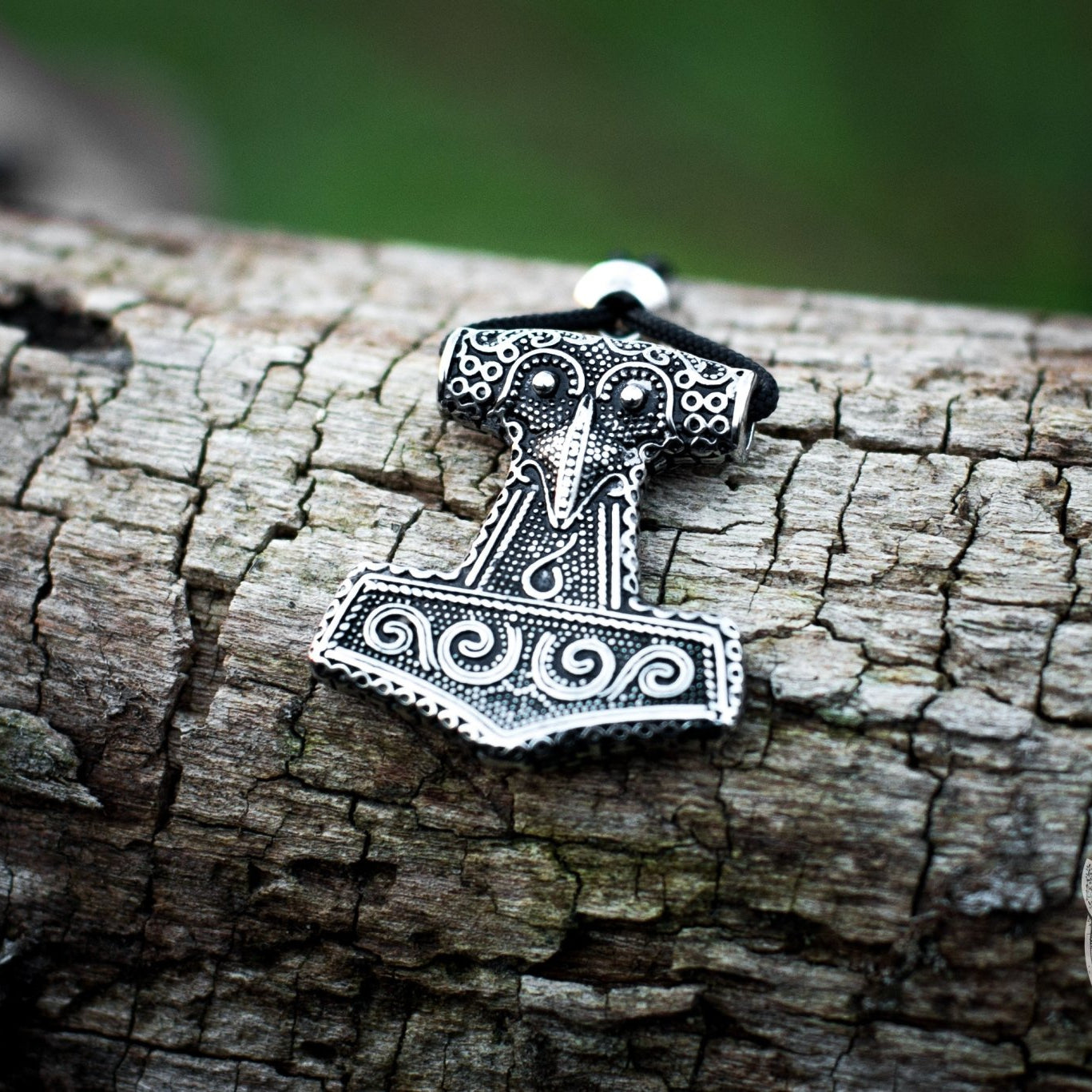 Scania Island Style Thor's Hammer 925 Sterling Silver Pendant - VikingsBrand