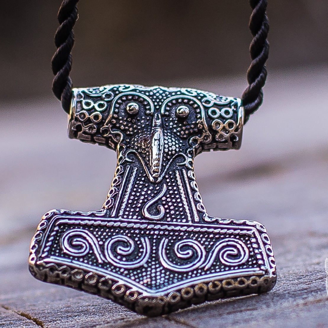 Scania Island Style Thor's Hammer 925 Sterling Silver Pendant - VikingsBrand