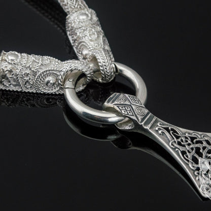 Set of Norse Chain with Mammen Style Axe Pendant 925 Sterling Silver - VikingsBrand