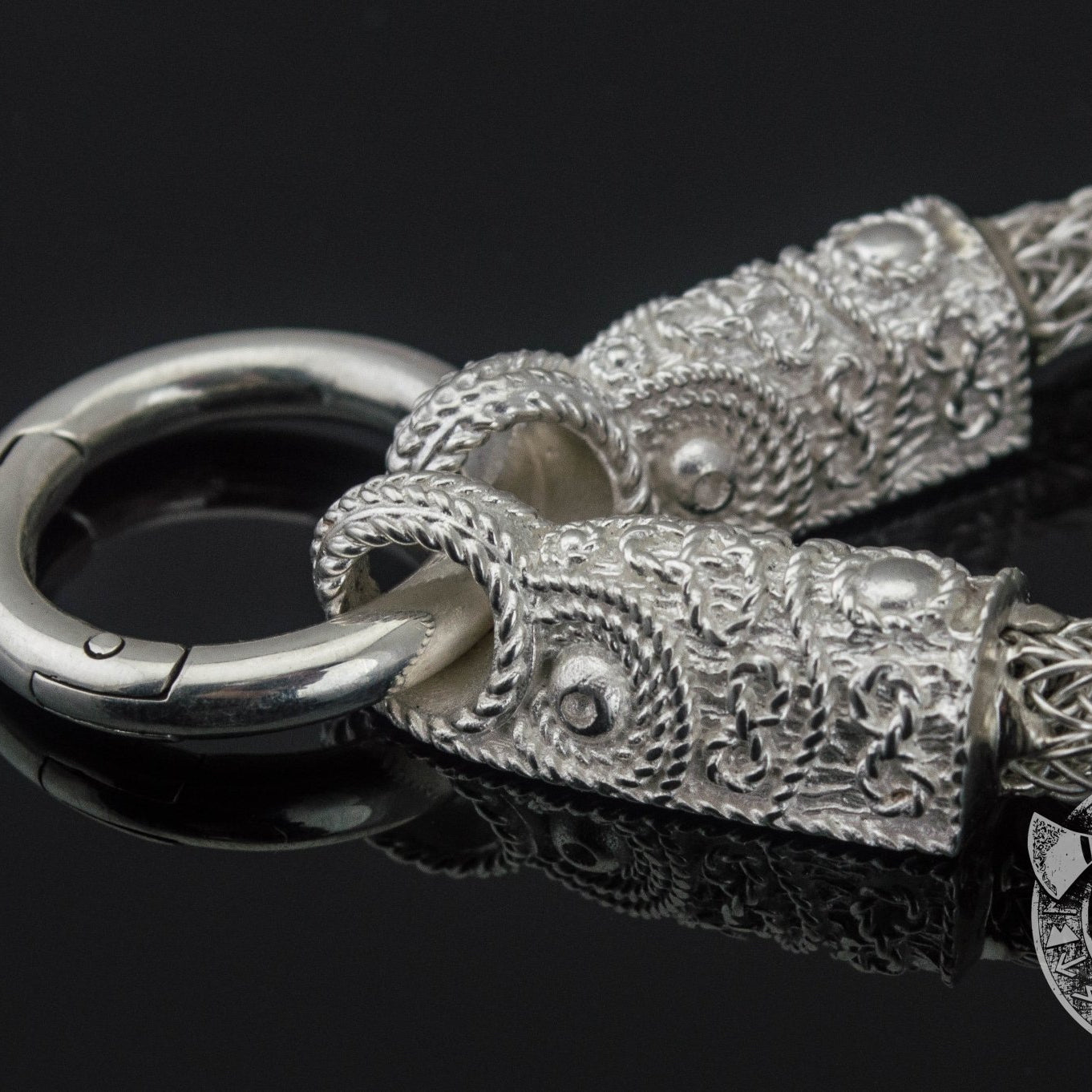 Set of Viking Chain with Helm of Awe Pendant 925 Sterling Silver - VikingsBrand
