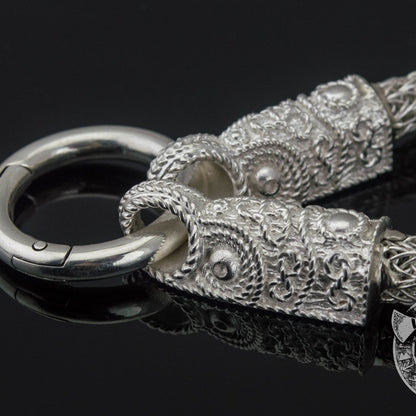 Set of Viking Chain with Helm of Awe Pendant 925 Sterling Silver - VikingsBrand