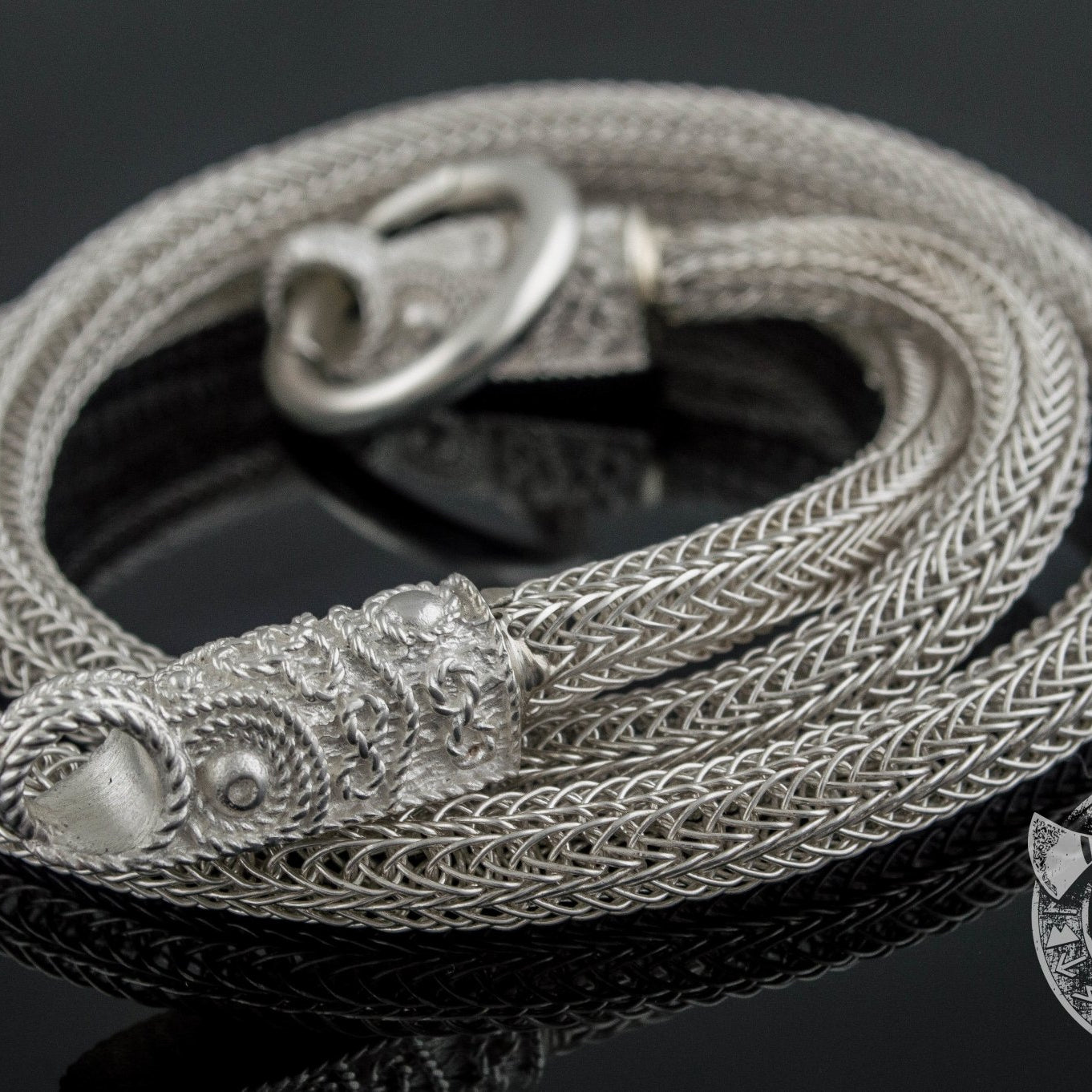 Set of Viking Chain with Helm of Awe Pendant 925 Sterling Silver - VikingsBrand